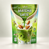 Jamsai Matcha Latte with Almond Milk – Wheat Grass & Alfalfa Extract | 20 Sachets/Pack (200 Grams)