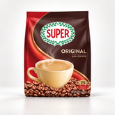 Super Original 3 in 1 Instant Coffee, By febora | 25 Sachets/Pack (625 Grams)