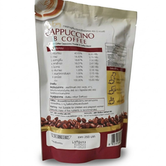 Be Easy Cappuccino B Coffee | Instant Powder Drink | Mix Weight Management Control Hunger
