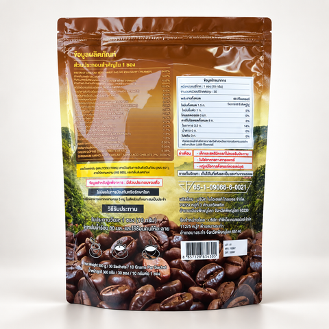 Jamsai Green Coffee Bean | 30 Sachets/Pack (300 Grams)