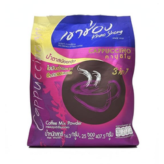 Khao Shong Instant Coffee Mix Cappuccino 3 In 1 Powder Mellow Delicious Tasty